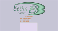 Desktop Screenshot of betimbilisim.com